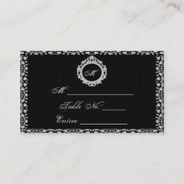 ゴシックフレームモノグラム座席表 プレイスカード