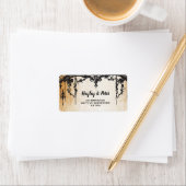 ゴシックフレーム素朴住所 シールステッカー結婚ズ ラベル (インサイチュ)