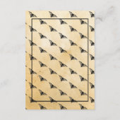 ゴシックフレーム素朴宿泊用結婚式カード エンクロージャーカード (裏面)