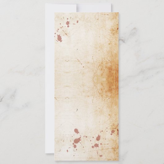 ゴシックフレーム ハロウィン ウェディング レセプション メニュー 招待状 (裏面)