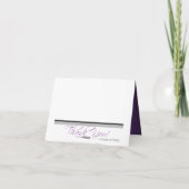 ゴシックフレーム パープル ありがとうカード サンキューカード (裏面)