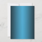 ゴシックフレーム ブルー セーブ・ザ・デート アナウンスメント 招待状 (裏面)