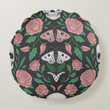 ゴシックフローラとスカル模様（蛾あり）