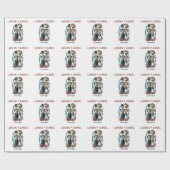 ゴシックフローラのスケルトン愛好家の名前結婚は ラッピングペーパー (フラット)