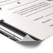 ゴシックフローラガーデンゲート処理証明書 ポスター (角)