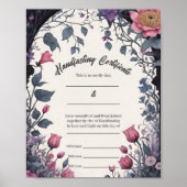 ゴシックフローラガーデンゲート処理証明書 ポスター (正面)