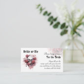 ゴシックフローラスカルブライダルシャワーレシピ エンクロージャーカード (スタンド正面)