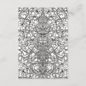 ゴシックフローラスカルブラック結婚ズ詳細 エンクロージャーカード (裏面)