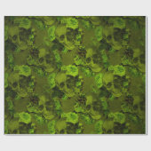 ゴシックフローラスカルプリント素朴ハロウィーン ラッピングペーパー (フラット)