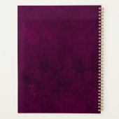 ゴシックフローラスカルマゼンダカスタムン文字の名前 プランナー手帳 (裏面)