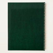 ゴシックフローラスカルヴィンテージグリーンパーソナライズ名 プランナー手帳 (裏面)