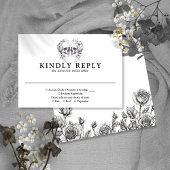 ゴシックフローラスカル結婚ズ 出欠カード