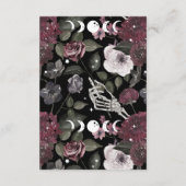 ゴシックフローラスケルトンハンドベビーおむつラッフル エンクロージャーカード (裏面)