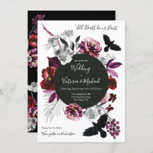 ゴシックフローラダーク&ムーディ結婚ーズ