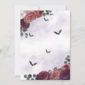 ゴシックフローラハロウィーンベビーシャワー招待状 招待状 (裏面)