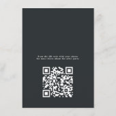 ゴシックフローラハート深いアメジストパープルアフターパーティー エンクロージャーカード (裏面)