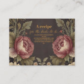 ゴシックフローラビクトリアンブライダルシャワー エンクロージャーカード (正面)