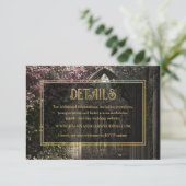 ゴシックフローラ庭園の結婚式詳細 エンクロージャーカード (スタンド正面)