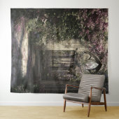 ゴシックフローラ教会の結婚廃墟の写真の背景 タペストリー (インサイチュ(横))