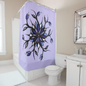 ゴシックフローラ曼荼羅と歯 シャワーカーテン (インサイチュ)