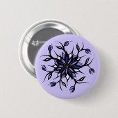 ゴシックフローラ曼荼羅と歯 缶バッジ (正面&裏面)