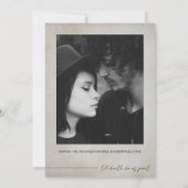 ゴシックフローラ水彩写真保存日 招待状 (裏面)