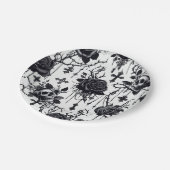 ゴシックフローラ紙プレート – ハロウィン結婚ズ ペーパープレート (アングル)