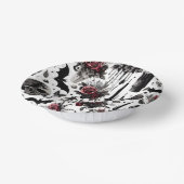 ゴシックフローラ紙ボウル – ハロウィン結婚ズ ペーパーボウル (傾斜あり)