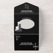 ゴシックフローラ結婚の写真 オールインワン招待状 (外側)