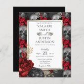 ゴシックフローラ結婚スカルズオールインワンフライ (正面/裏面)