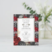 ゴシックフローラ結婚スカルズオールインワンフライ (スタンド正面)