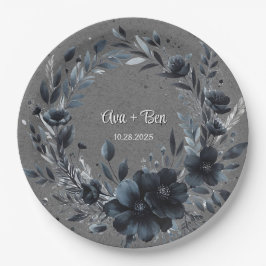 ゴシックフローラ結婚ズ ペーパープレート