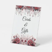 ゴシックフローラ結婚ハロウィーンの台座標識 台座サイン