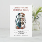 ゴシックフローラ結婚骨格のリハーサル 招待状 (スタンド正面)