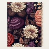 ゴシックフローラ赤面紅黒花 プランナー手帳 (裏面)