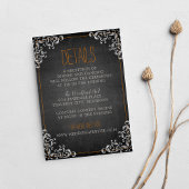 ゴシックフローリッシュハロウィンホリデーダーク結婚ズ エンクロージャーカード