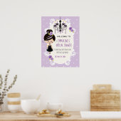 ゴシックブライダルウェディングシャワーウェルカムサイン ポスター (キッチン)