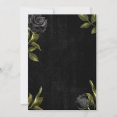 ゴシックブライダルシャワーの死が私たちの部分 招待状 (裏面)