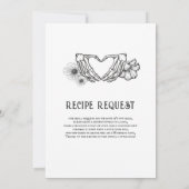 ゴシックブライダルシャワータトゥーフラワー 招待状 (裏面)