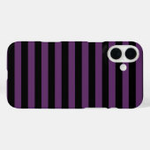 ゴシックブラックとパープルストライプズ Case-Mate iPhoneケース (裏面 (横))