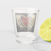 ゴシックブラックウェディングスケルトンハンドステゥデス ショットグラス (裏面)