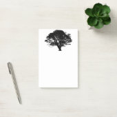 ゴシックブラックオークツリーシルエットファインアートスケッチ ポストイット (オフィス)