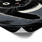 ゴシックブラックキャットウィッチングアワーブラックキャット ポスター (角)