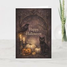 ゴシックブラックキャットハロウィン