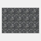 ゴシックブラッククロウズレッドローゼズソーンズダーク ラッピングペーパーシート (正面2)