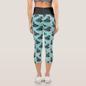 ゴシックブラッククロウブーケ カプリレギンス (裏面)