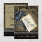 ゴシックブラッククロウミディアム招待状 招待状 (正面/裏面)