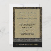 ゴシックブラッククロウミディアム招待状 招待状 (裏面)