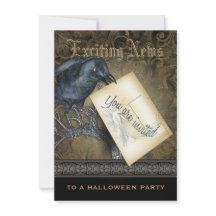 ゴシックブラッククロウミディアム招待状