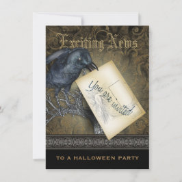 ゴシックブラッククロウミディアム招待状 招待状